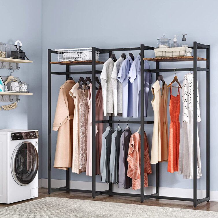 Black 2025 closet rack